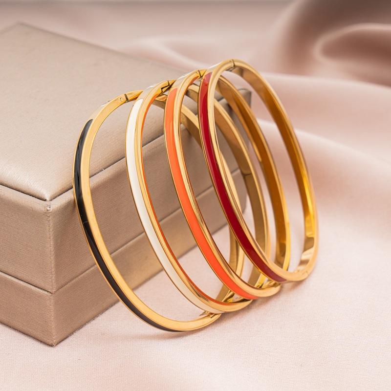 Women's K Color Buckle  Oil Dripping Bracelet  Bracelet High-end Hand Jewelry