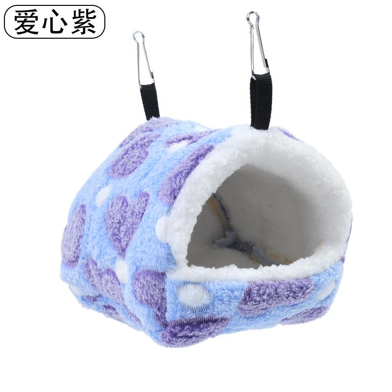 Zuckergleiter Warmes Winter-Baumwollnest Korallen-Samt-Hängematte Kleintierbedarf Eichhörnchen Baumwoll-Hängehöhle