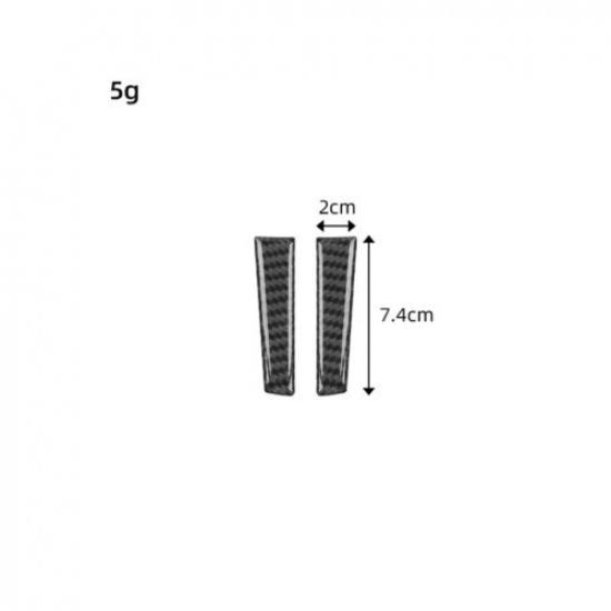 2Pcs Carbon Fiber Steering Wheel Lower Cover Trim For Mercedes-Benz M-Class W164