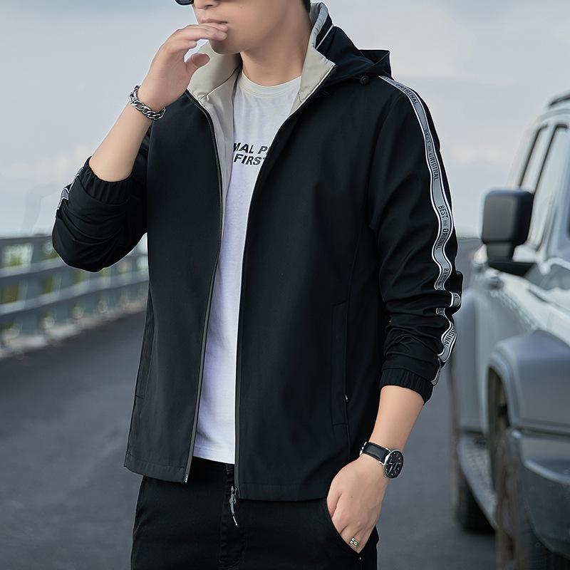 Men's Jacket Autumn and Winter Thickened Velvet Brand Trendy Handsome Casual Tops Young Men's Clothing