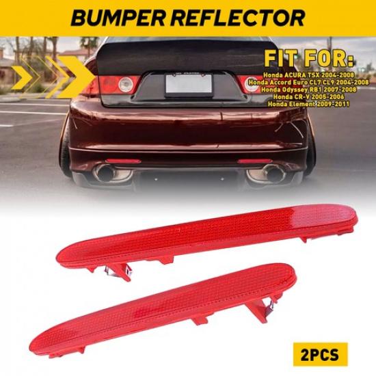 

2x Rear Left Right Bumper Reflector Lamp Tail Case For Honda 2005-2006 CR-V CRV