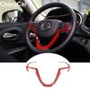 Steering Wheel Trim Cover Interior Decor for 14-20 Jeep Cherokee Grand Cherokee