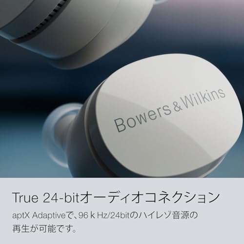 Bowers & Wilkins Pi6 (Storm Gray) True Wireless Earphones with Noise Cancellation, aptX Adaptive Multipoint Calling, PI6/SG