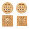 Home Dining Table Pot Mat Creative Hotel Home Round Coaster Placemat Thick Bamboo Insulation Mat
