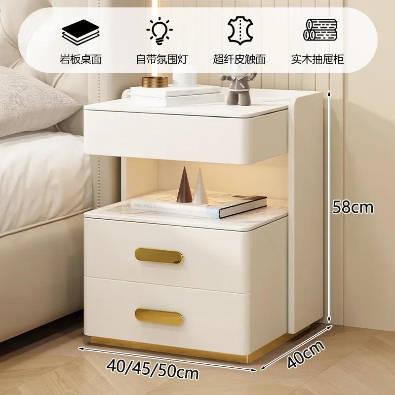 W2557 Side Table Headboard Bedside Bedroom Storage Cabinet White Dresser Coffee Tables Living Mesas Desk Muebles Drawer Book