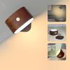 Wireless Charging Bedside Wall Lamps Wood Night Light Portable Creative Magnetic Touch Switch Ntelligent Human Body Wall Lights