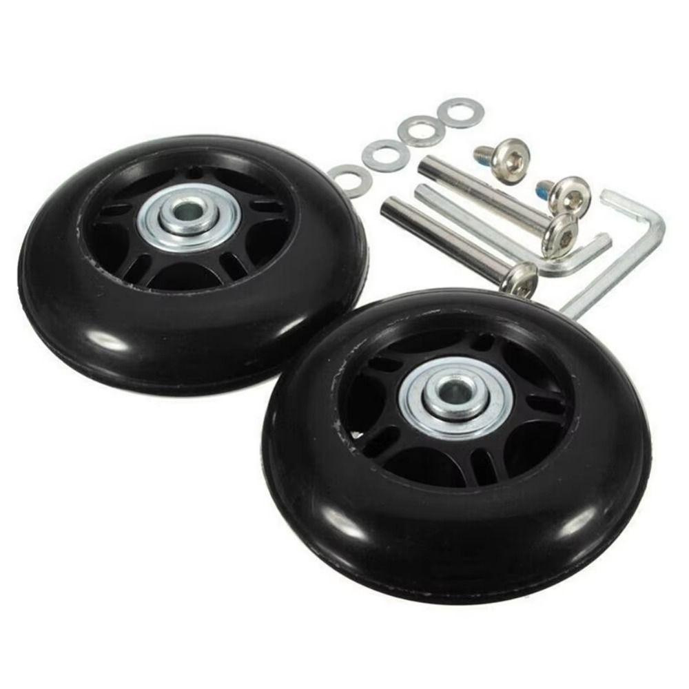 40-70mm Rubber Luggage Wheels Wear Resistant Wheel Replacement Set Trolley