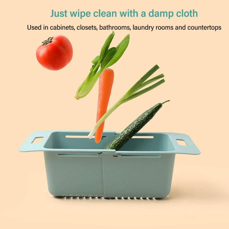 Chest Freezer Basket Deep Adjustable Storage Organizer Bin Divider Expandable With Handle For Kitchen Green