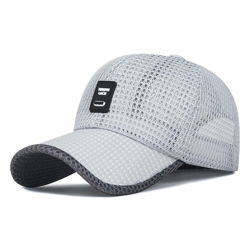 Men's Summer Mesh Baseball Cap - Breathable Sun Protection for Outdoor Travel and Fishing