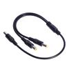 Y Splitter Cord, 5.5x2.5mm, 40cm Power Splitter Cable for LED Strips, Cameras, Electronics