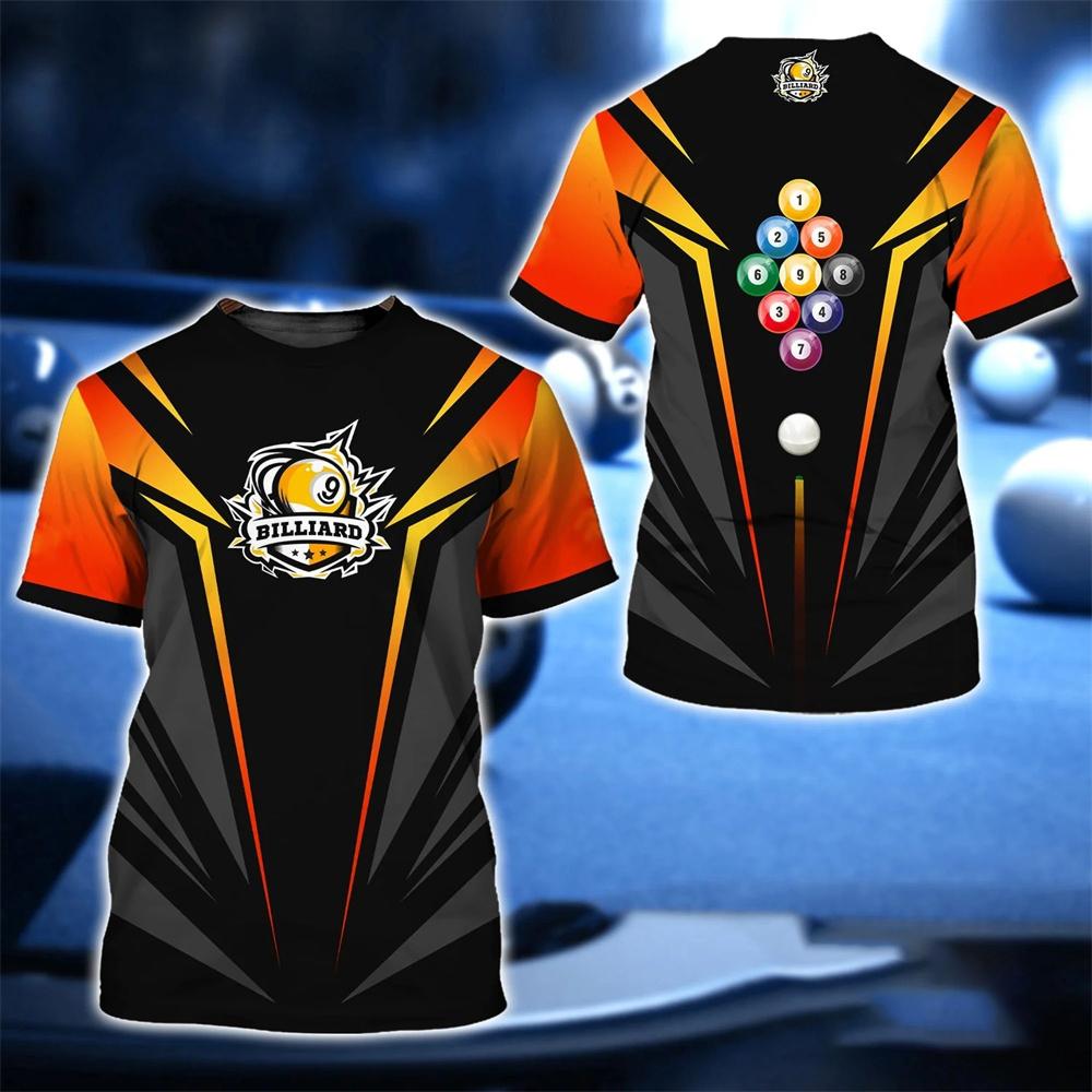 Kulečník Snooker Pivo 3D Tisk Tričko Móda Streetwear Muži Ženy O-Krk Trička Léto Oversized Harajuku Trička Unisex Topy