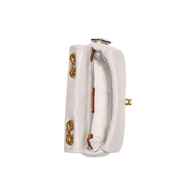 New COACH Pillow Nappa Leather Small Square Bag Crossbody Bag Shoulder Bag Women's White C8560-B4HA