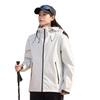 Unisex Waterproof Windproof Hiking Jacket With Hood Breathable Quick-Dry Outdoor Sport Coat Running Climbing
