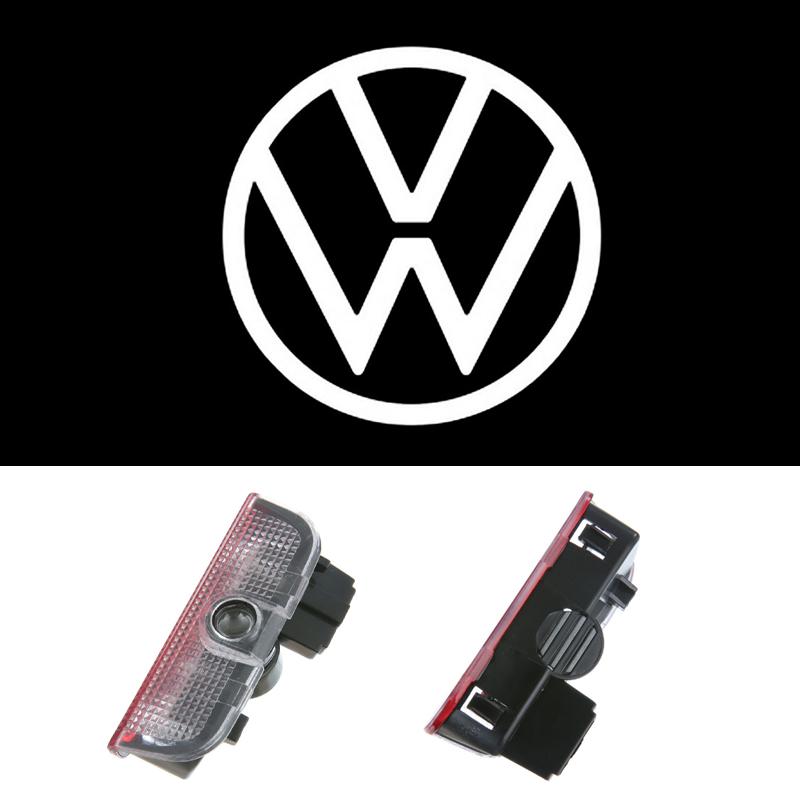For VW Volkswagen Jetta MK5 Golf LED Car Door Welcome Logo Projector Ghost Shadow Light For VW Volkswagen Tiguan MK1 MK2 Sagitar
