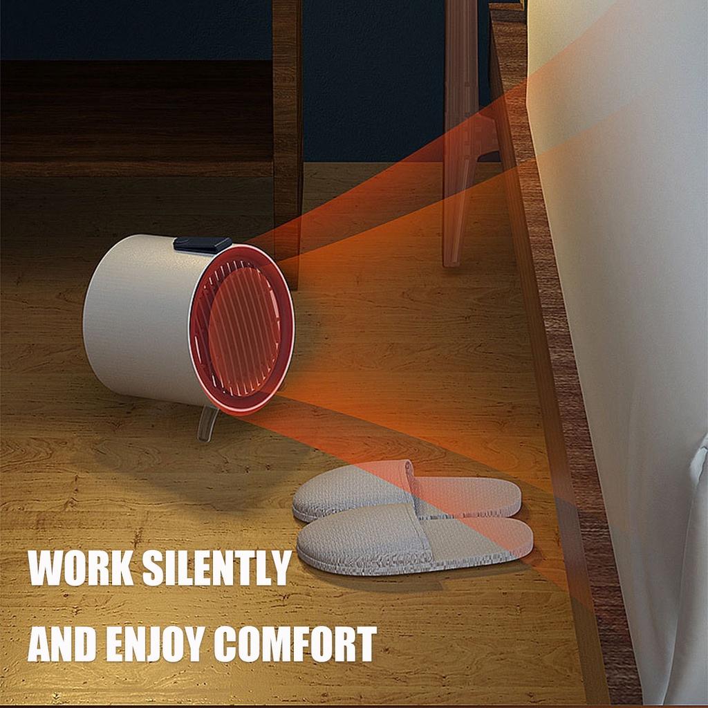 Mini Portable Electric Heater Desktop Fan Heater PTC Ceramic Heating Hot Air Blower Home Office Heater Machine 220V / 110V 500w