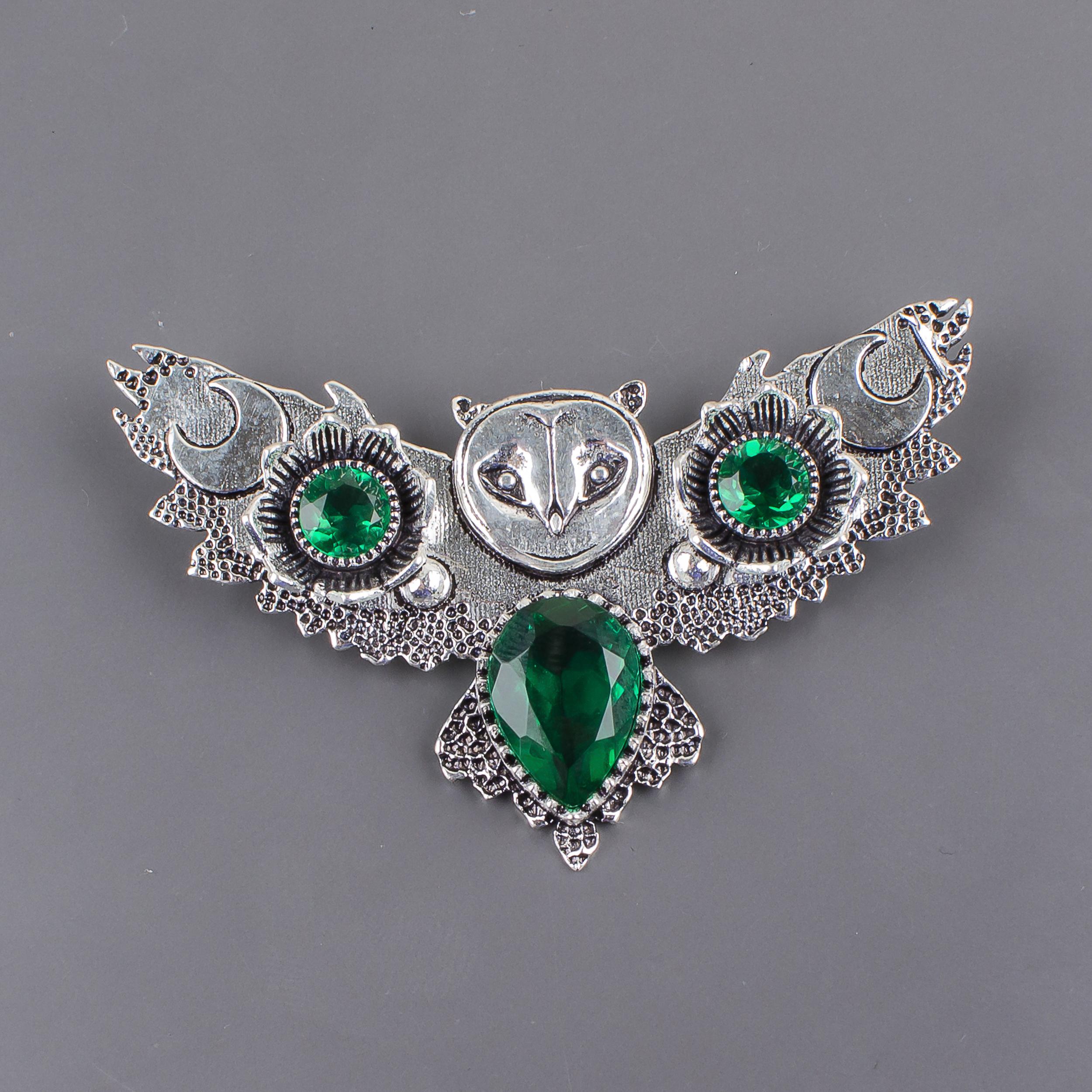 

Green Emerald Gemstone Sterling Silver Pendant, 925 Stamped Silver Necklace, Emerald Silver Jewelry, Thanks Giving Gift JCP-8-10