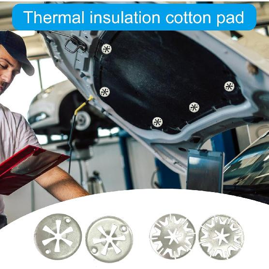 Spritzschutz und Radkasten-Aufsteckhalterungen 30-mm-Mutter Befestigungsclip Isolierklemme Unterboden Auspuff-Hitzeschild-Unterlegscheibe