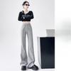 Micro-flared Sweatpants Women's Spring and Autumn New High-waisted and Thin Sweatpants