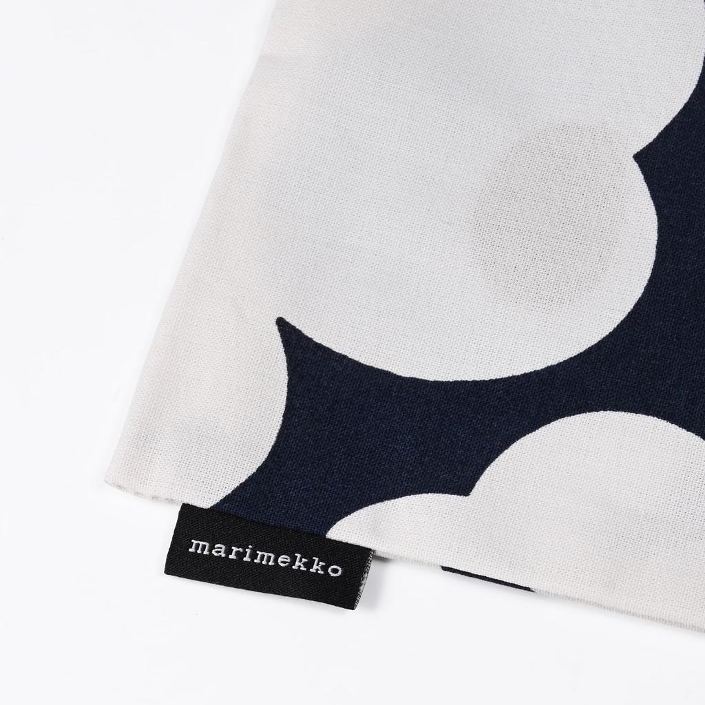 Marimekko cushion cover, 50 x 50 cm, Pieni Unikko pattern, blueberry, white, cold blue, 76433 076433 585. Cushion insert sold separately. Scandinavian