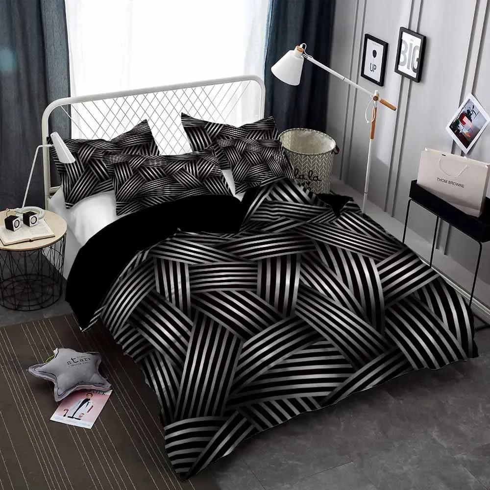 Comforter Zebra Leopard Bedding Set Housse De Couette 2 Personnes European And American Double Size Cotton Bedclothes 3D S