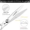 6.0 Inch Nepson Thick Ring Handle, Hair Scissors Flat Cutting Tooth Scissors Thin Cutting