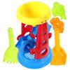 5 PCS Toy Sand Bucket Toys for Kids Animal Sandbox Playing Clock Seaside