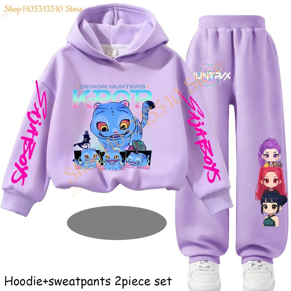 Huntrx Mira Rumi Zoey Kawaii Pullover Sweatshirt Anime Trainingsanzug Cartoon Mädchen Junge Kinder Kleidung Unisex Sets Kinder Kapuzenpullover
