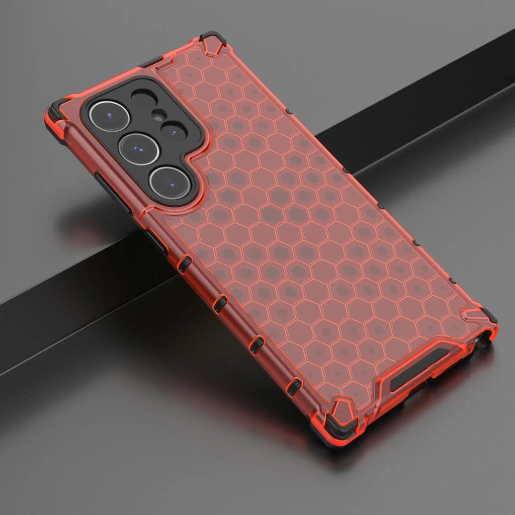 2 In1 Full Protection Shockproof Phone Case For Samsung Galaxy S24 S23 S22 S21 Ultra S24Plus S23FE Translucent Hard Armor Cover