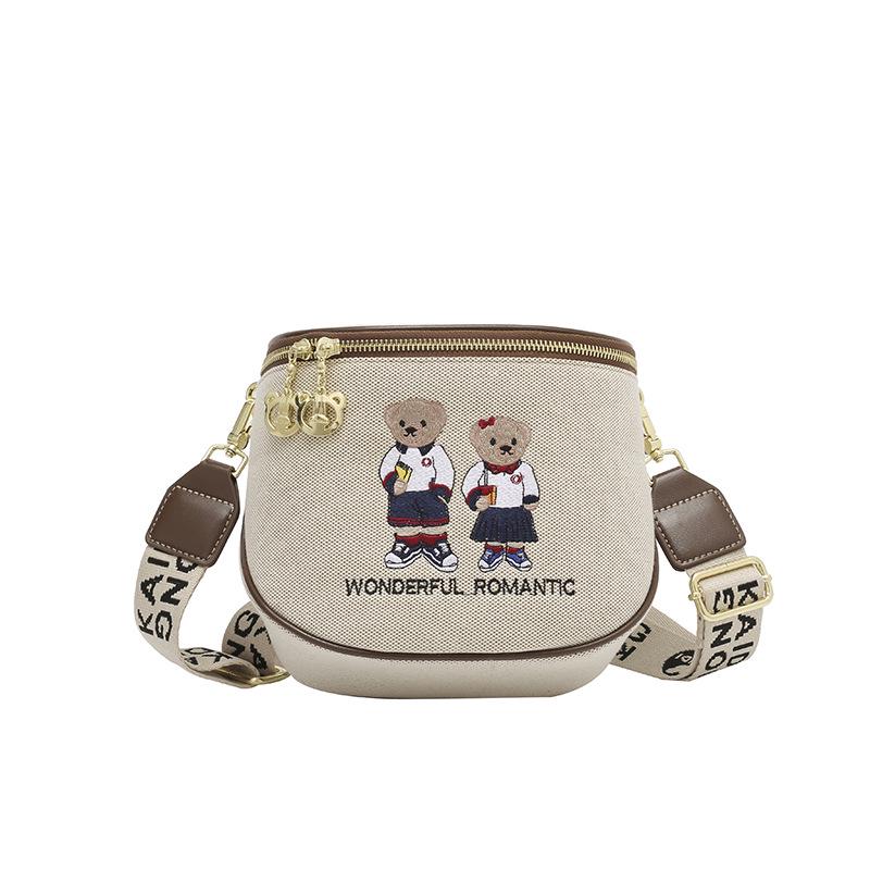 New Hello Kitty Bear Crossbody Bag - Women's Cute & Versatile Casual Shoulder Bag