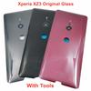 Coperchio Posteriore in Vetro Originale Per Sony Xperia XZ3 Guscio Posteriore Duro per Batteria con Adesivo Lente Fotocamera