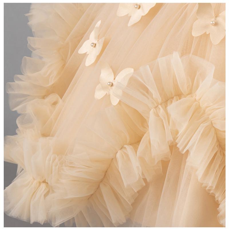 Little Girls Puffy Tulle Princess Dress For Birthday Wedding Stage Performance