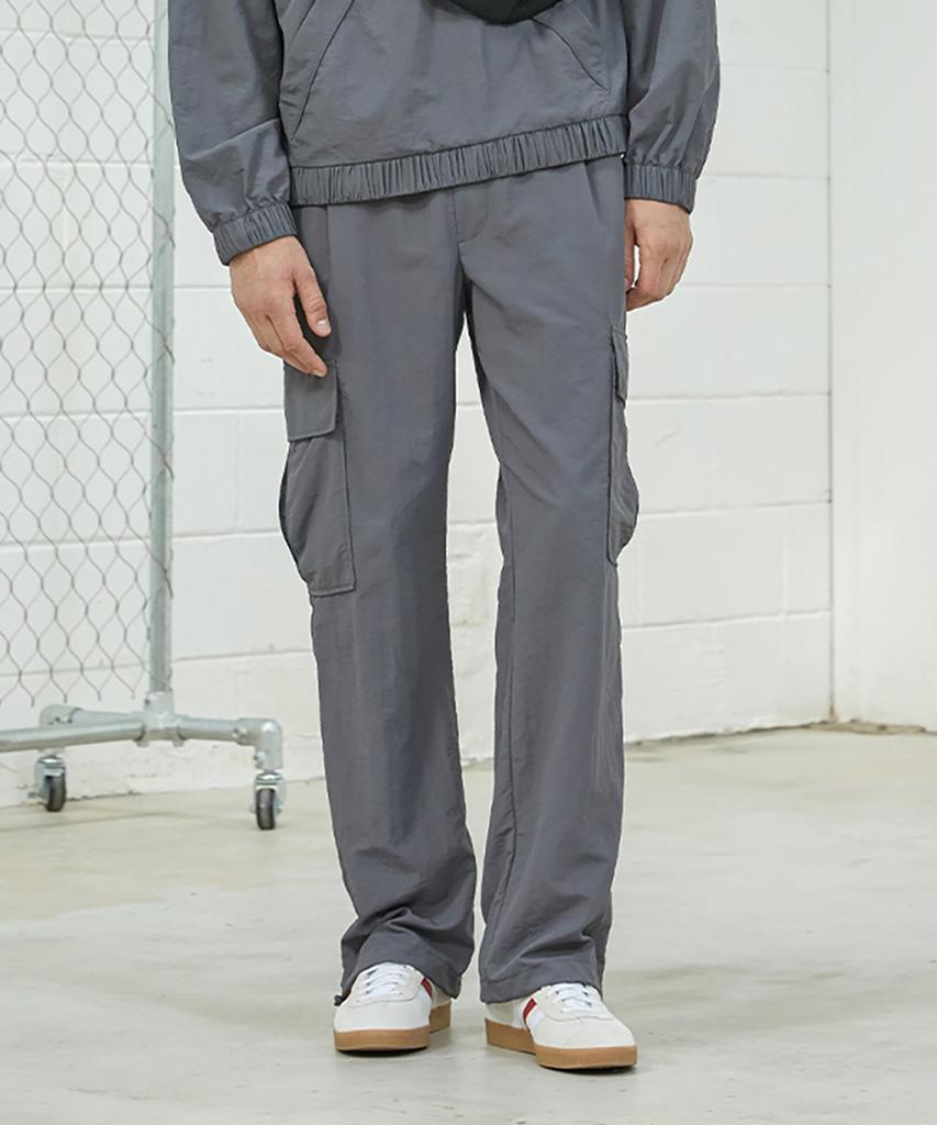 ADHOC Men'S Cargo Wide Pants (Dk-Grey) (Hz8Lp03-36)