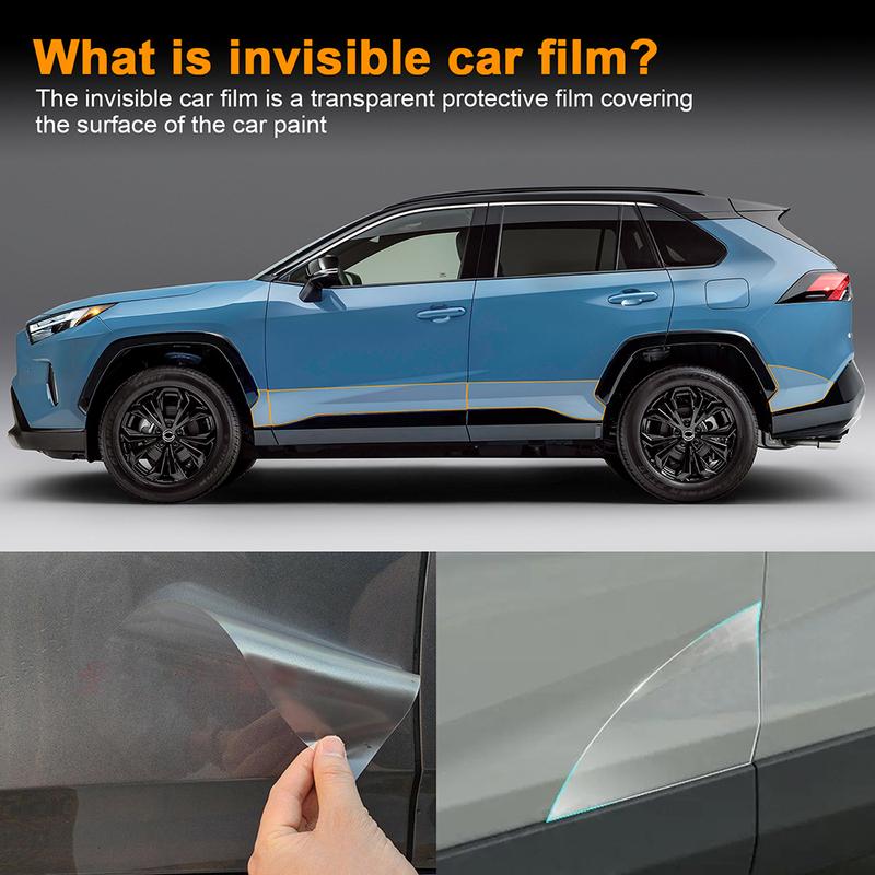Per Toyota Rav4 -2024 Pellicola Protettiva Triangolare Porta Auto PPF TPU Modifica Adesivo Battitacco Trasparente 8.5mil Pretagliato