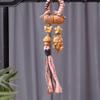 Golden Sandalwood Cute Star Gourd Car Pendant for Peace