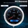ZMFJH 30-200KMH Speedometer Auto Car 7 Color Backlight Analog Pulse Signal 85mm Speedometer Gauge with Holzer Sensor M16X1.5