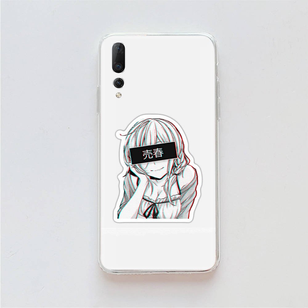 

Наклейки Аниме Девушка TPU чехол для iPhone XR 7 8 14 15 11 12 13 X XS Pro Max Xiaomi Redmi 13C Note 9 Samsung A22 S23 S24 Ultra Plus VIVO Xiaomi Poco X6 Pro аэро