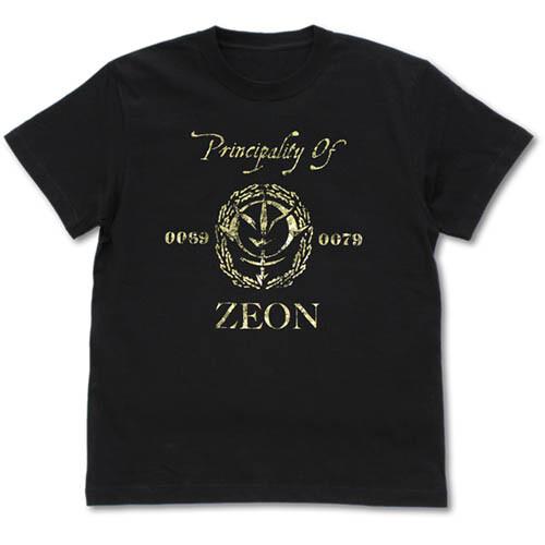 Mobile Suit Gundam Zeon Vintage Gold TShirt Black Cospa Japan Limited New Pre M