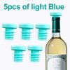 Colored Rubber Wine Bottle Stopper New Threaded Silicone Bottle Stopper for Oil and Wine Bottles 5 Colors Available 5