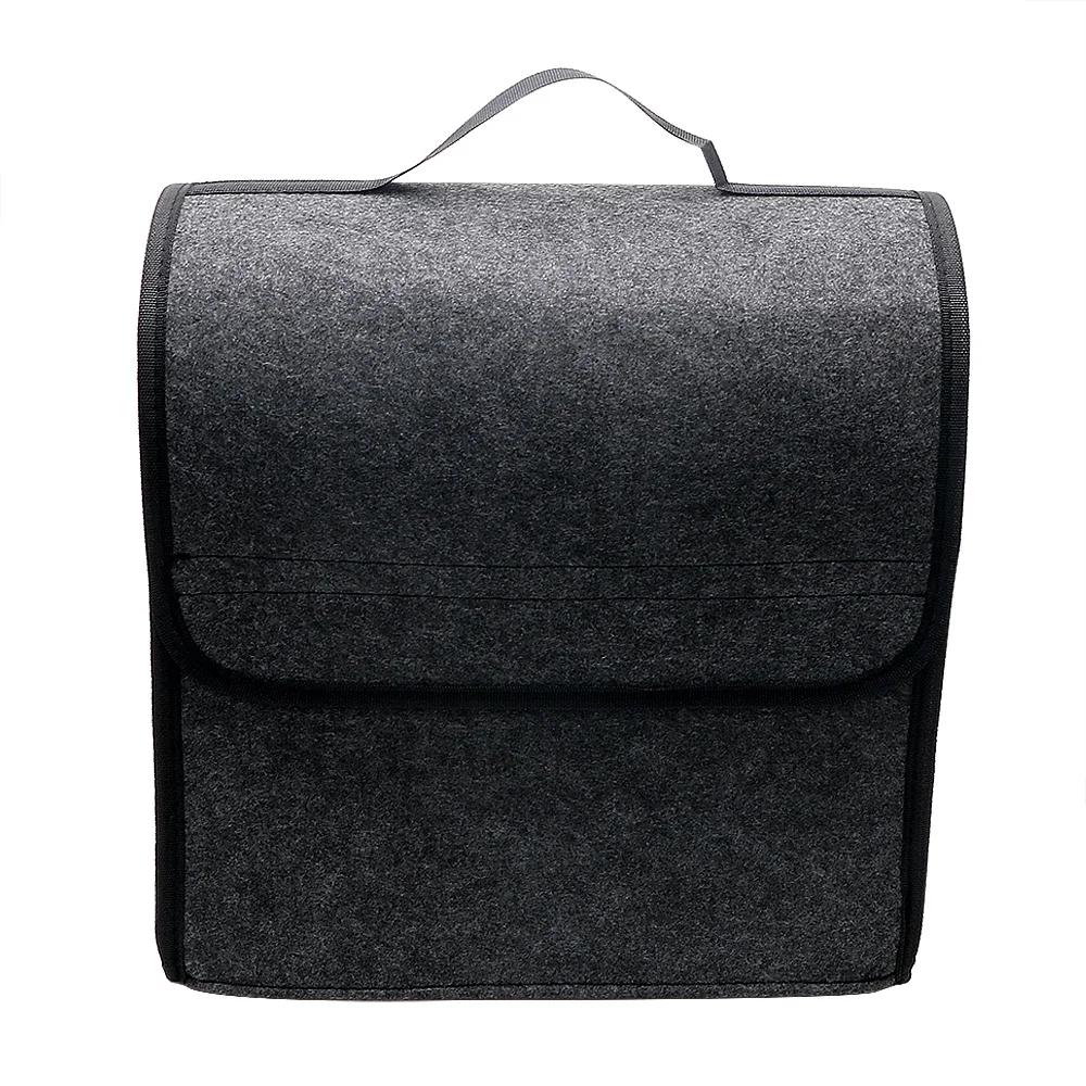 

Wool Felt Auto Storage Bag Trunk Organizer Folding Pouch Rear Seat Back Mounting Case for 4x4 Off Road Car