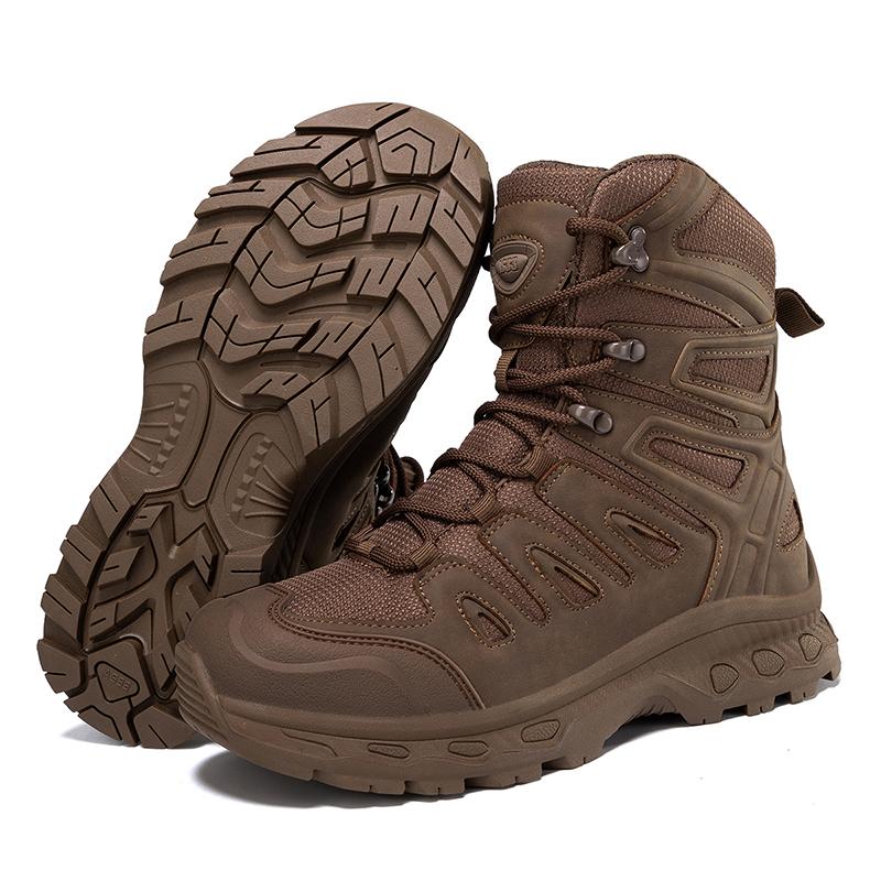 Men's Boots High Quality Hiking Boots Men's Outdoor Boots Non Slip High Top Training Boots Men's Plus Size Jungle Hunting Boots