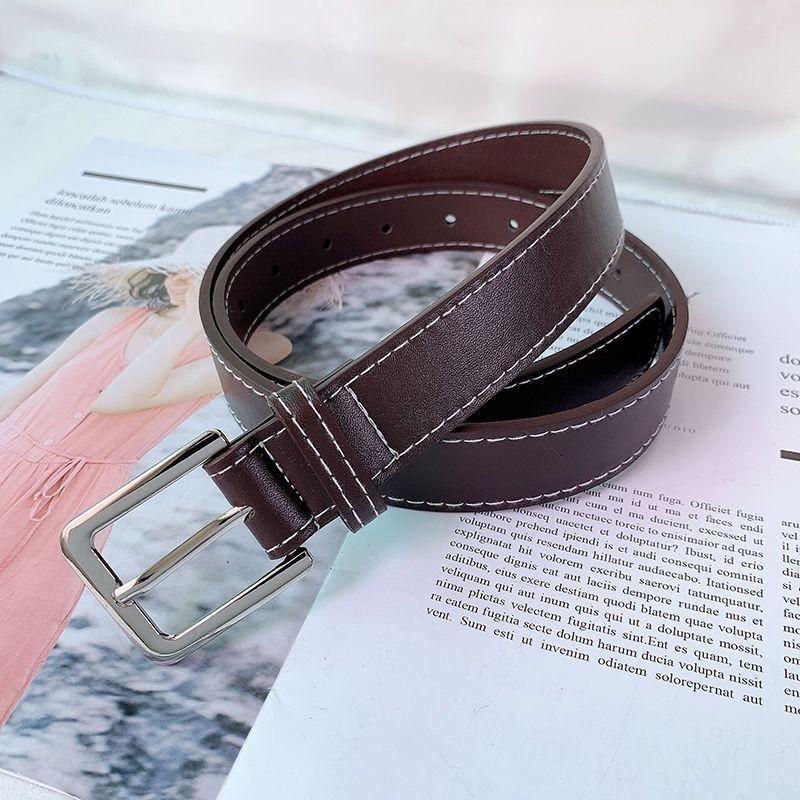 Stylish Pu Leather Waist Belt For Women Featuring Elegant Chic Buckle Design Perfect For Jeans
