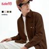 Baleno Men's Casual Corduroy Long-Sleeve Shirt