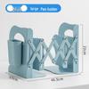 Extendable Desktop Bookshelf & Pen Holder with Foldable Book Clip