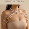 Belle Chaîne de Corps à Franges Géométriques Perles Fabriquée à la Main en Alliage Pour Femmes Usage Quotidien et Fête
