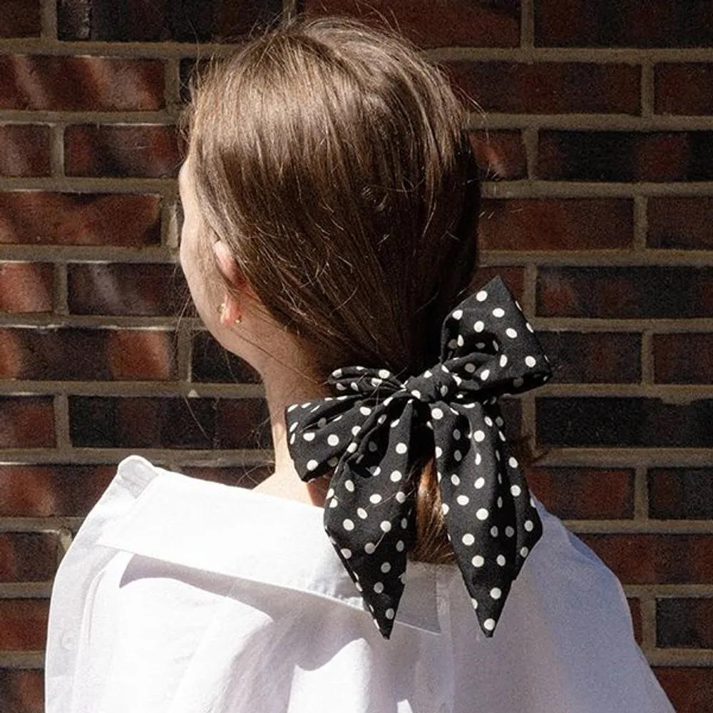 Dot Ribbon Scrunchie JP-22-153S ivory