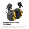 3M Peltor X2P3E NRR 24 One Size Fits X2P3E of by 3M X-Series Cap-Mount Earmuffs, dB, Most, Black/Yellow (Pack 1)