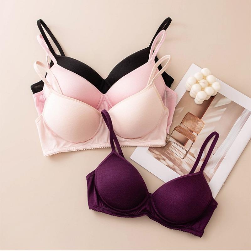 Seamless Silk Bra Women Wireless Bra Summer Thin Mulberry Silk Bra Push‑Up Bralette for Small Bust