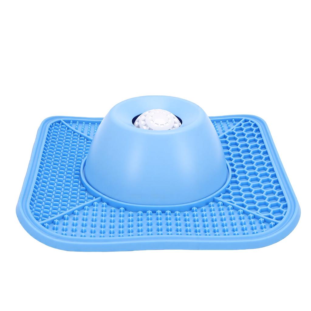 Slow Feeder Dog Lick Bowl with Rolling Ball Non Slip Suction Cup Bottom Cat Puppy Lick Bowl