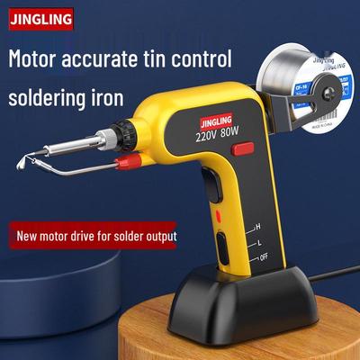 Professional High-Power Electric Soldering Gun with Automatic Feed and Internal Heating
