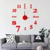Silent Digital Wall Clock DIY Hanging Watch Simple Mute Clock  Bedroom